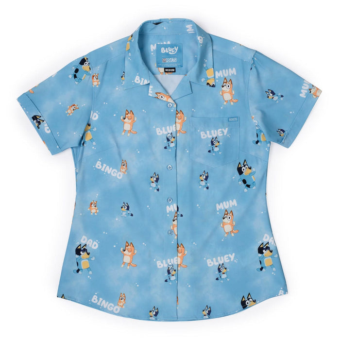 RSVLTS XS Bluey Women's Short Sleeve Shirt Bluey "Meet the Heelers" – Women's KUNUFLEX Short Sleeve Shirt