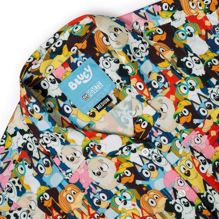 RSVLTS Bluey Short Sleeve Shirt Bluey  "Primary Pals" – Women's KUNUFLEX Short Sleeve Shirt