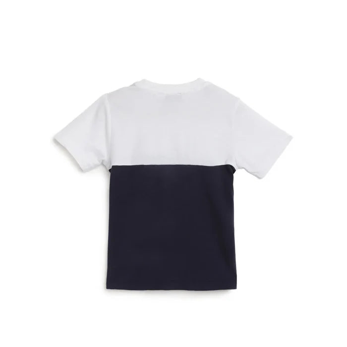 Boys Blue Colourblocked T-Shirt