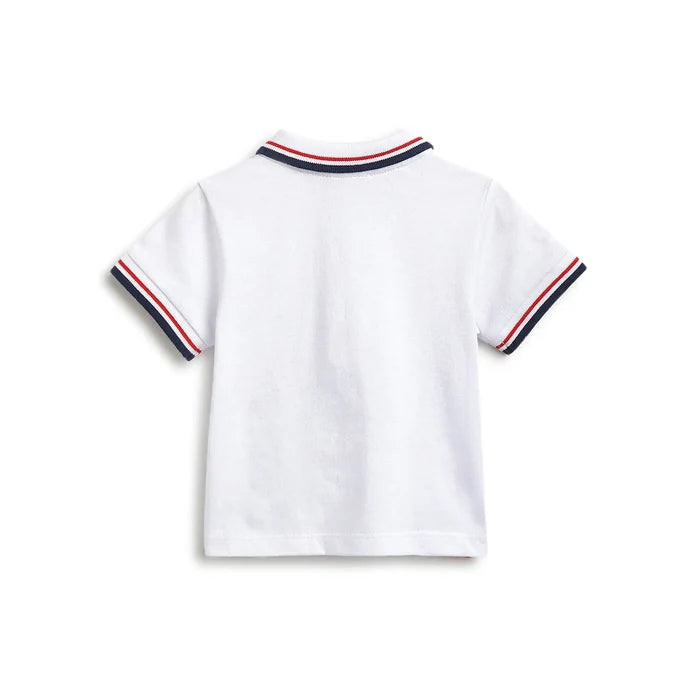 Boys Printed Polo T-Shirt With Shorts