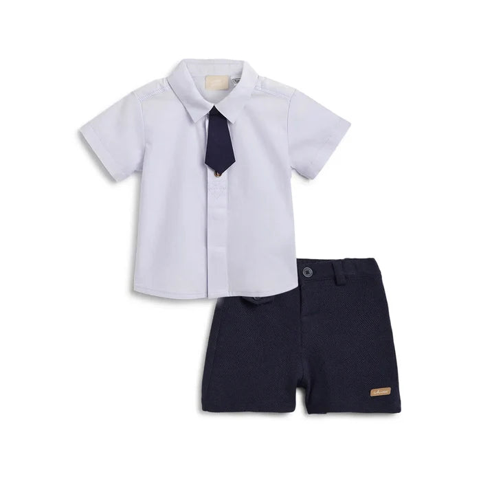 Boys Short Sleeves Shirt With Shorts