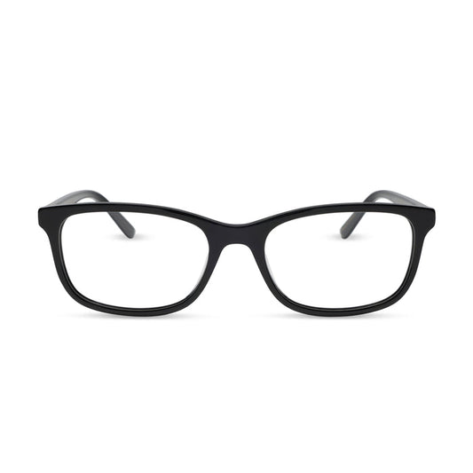 diff eyewear featuring the bradford rectangle prescription glasses with a black frame front view