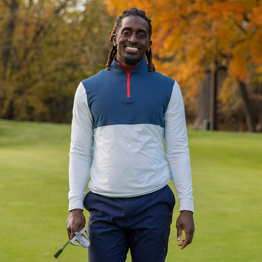 RSVLTS RSVLTS Breakfast Balls "Broad Stripes" – Quarter Zip