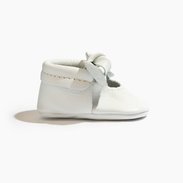 Bright White II Knotted Bow Mocc Knotted Bow Mocc Soft Sole