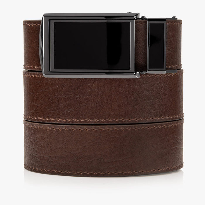 Brown Full Grain Leather Belt (Custom - Back)