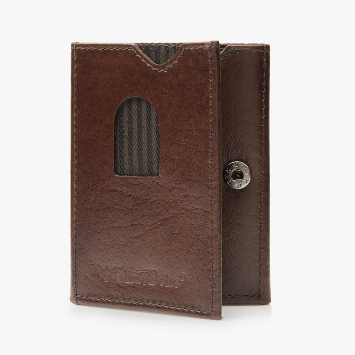 Brown Top Grain Leather Belt and Wallet Set (Custom - Back)