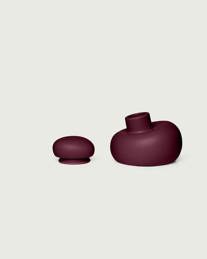 Beet::Bubble Cap set  purple  front diagonal
