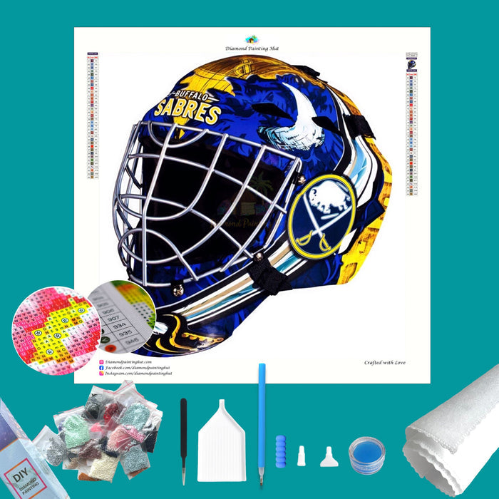Buffalo Sabres NHL Goalie Mask Diamond Painting-Diamond Painting Hut