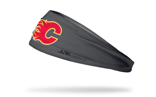 Calgary Flames: Logo Gray Big Bang Lite Headband - View 1