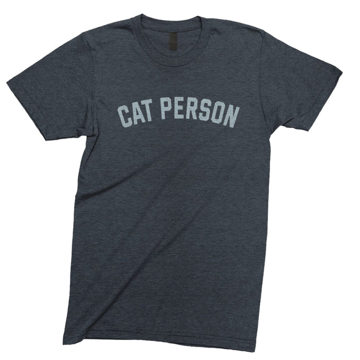 Cat Person Tee | Navy Heather