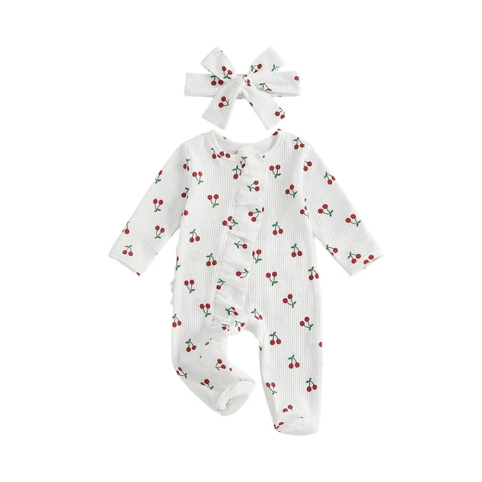 CHERRIES Ruffle Jumpsuit