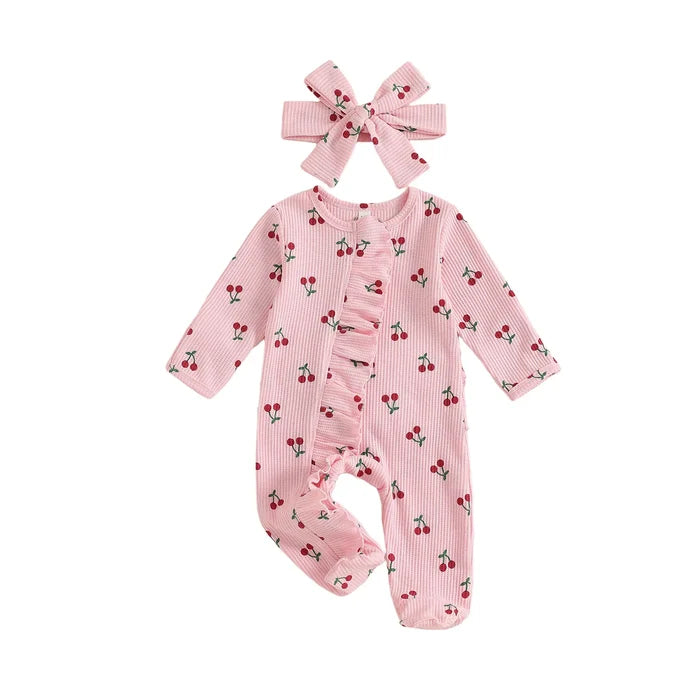 CHERRIES Ruffle Jumpsuit