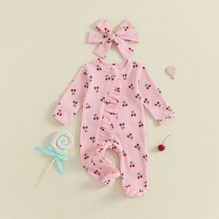 CHERRIES Ruffle Jumpsuit