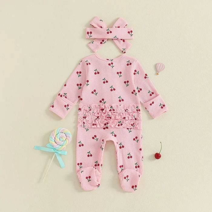 CHERRIES Ruffle Jumpsuit