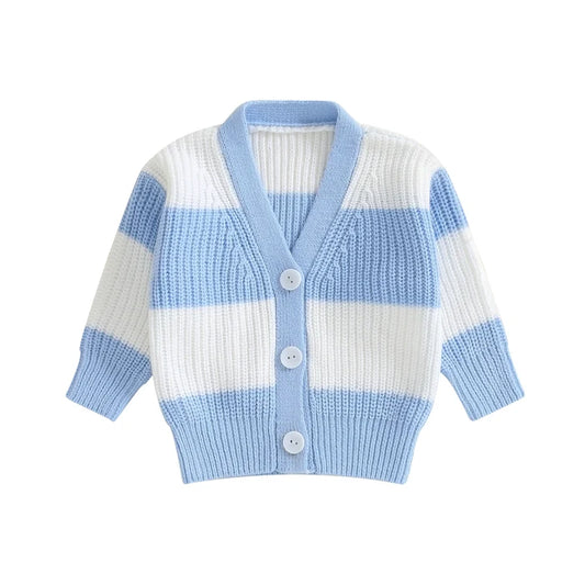 CHILLY DAYS Striped Cardigan