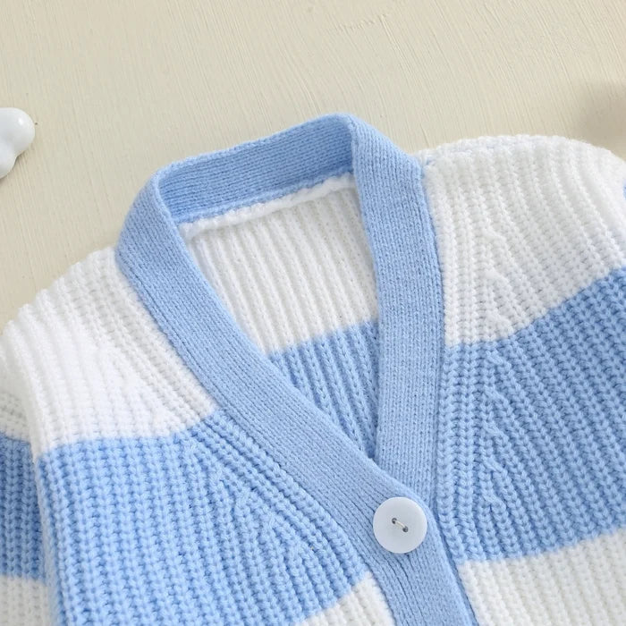 CHILLY DAYS Striped Cardigan