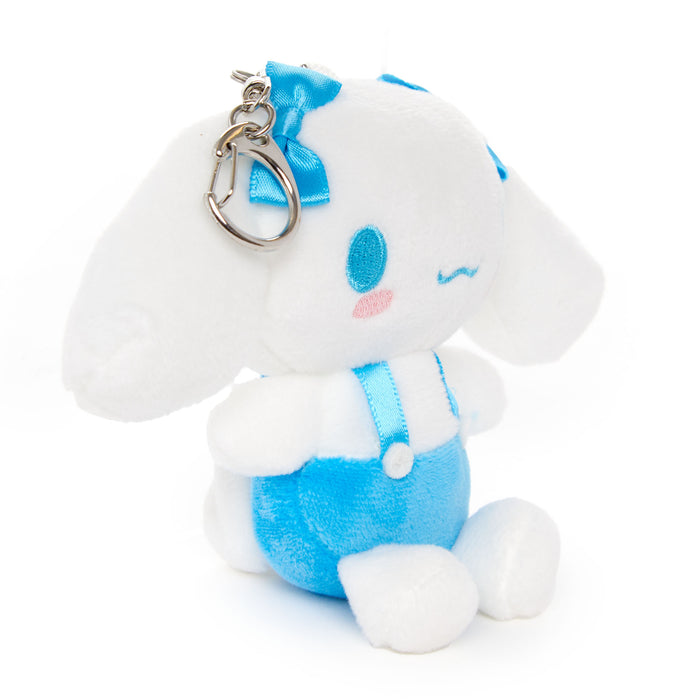 Cinnamoroll Plush Mascot Keychain (Blue Overalls) Accessory NAKAJIMA CORPORATION