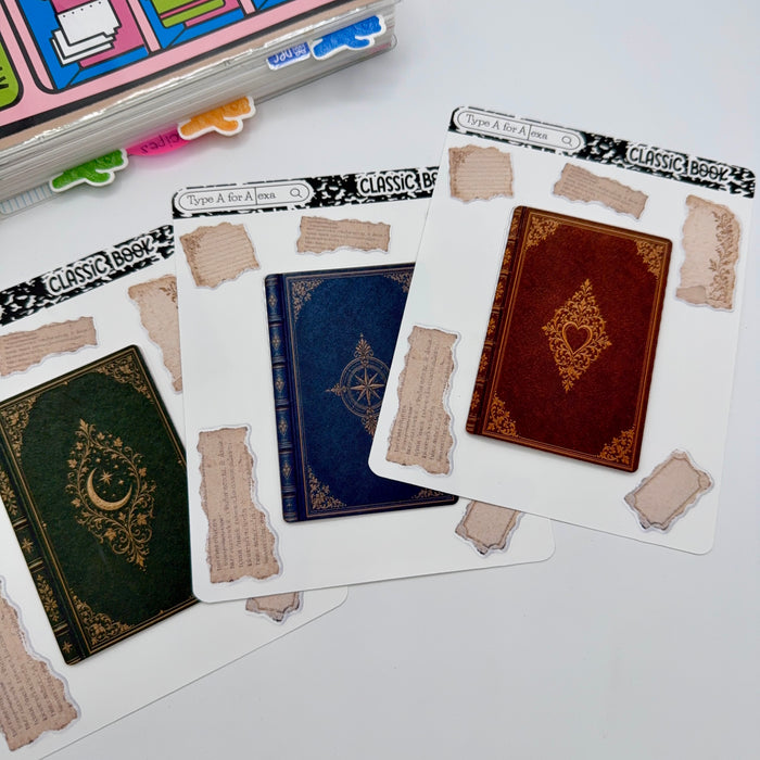 Classic Novel Jumbo Journaling Interactive Sticker