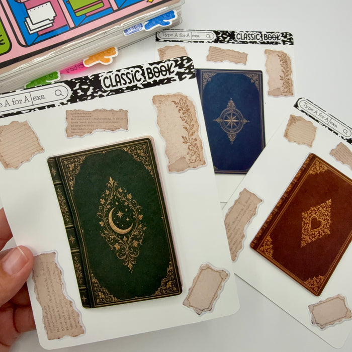 Classic Novel Jumbo Journaling Interactive Sticker