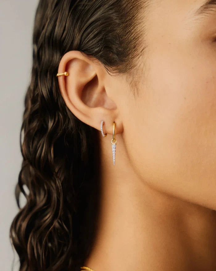 Classic Pave Huggies | 18k Gold Vermeil/Cubic Zirconia Earrings Missoma