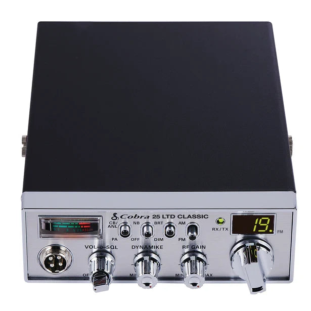Cobra 25 LTD AM/FM Top View | Right Channel Radios