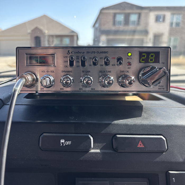 COBRA 29 AM FM Installed on Dashboard  | Right Channel Radios