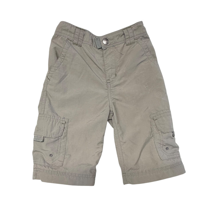 Columbia | Green/Gray Cargo Shorts | 4T