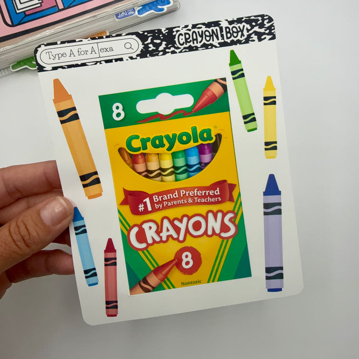 Crayon Box Jumbo Journaling Sticker Pocket