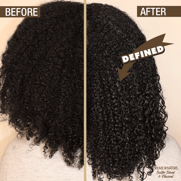 Creme of Nature Butter Blend & Flaxseed Double Duty Detangle & Slip Rinse-Out & Leave-In Conditioner 12oz