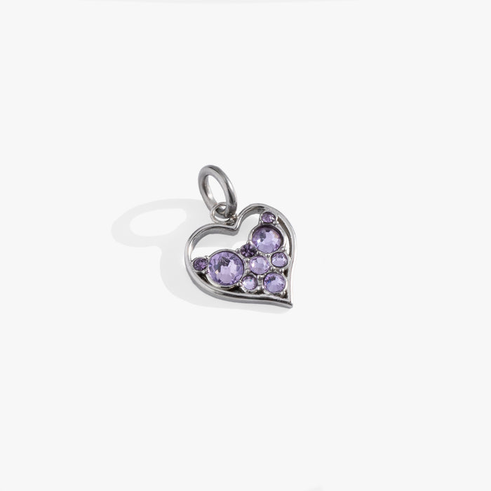 Crystal Heart Interchangeable Charm