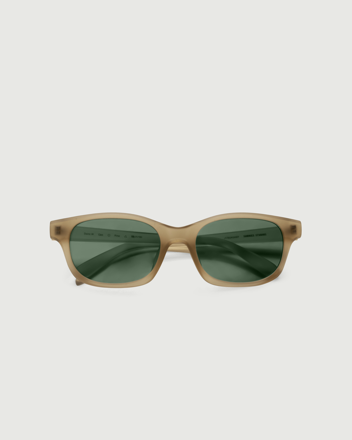 Oak::Dane Wide Sunglasses rectangle  recycled polyester top