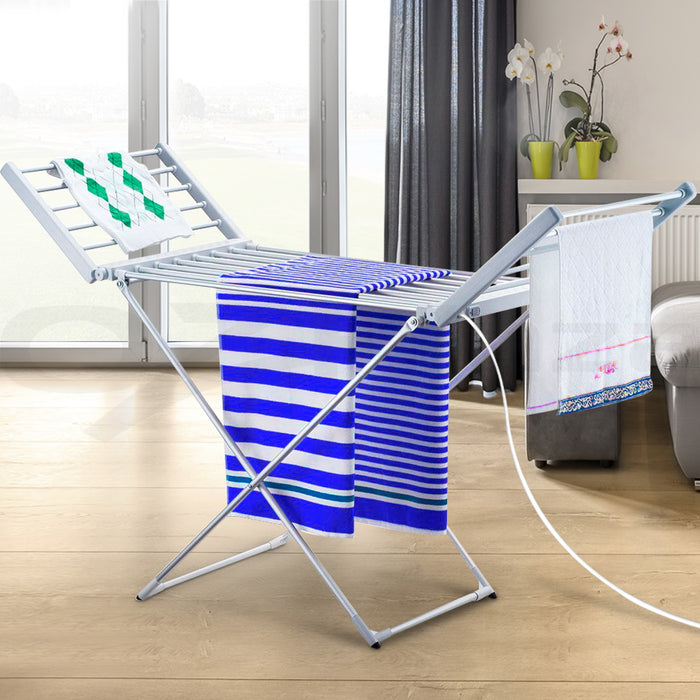 Devanti Electric Heated Clothes Rack White
