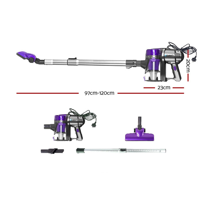 Devanti Corded Handheld Bagless Vacuum Cleaner - Purple and Silver - Devanti