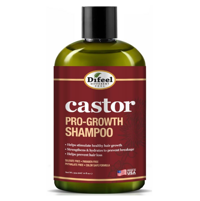 Difeel Castor Pro-Growth Shampoo 12oz without pump