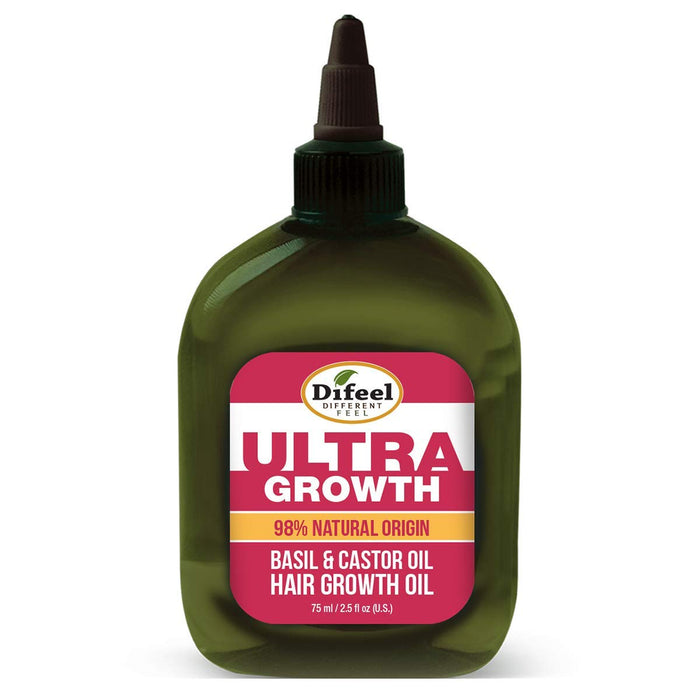 Difeel Ultra Growth Basil & Castor Oil Hair Growth Oil - 2.5oz