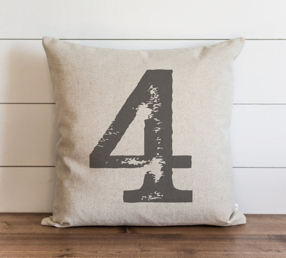 Distressed Typography 20 x 20 Pillow Cover