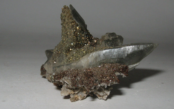 Dogtooth Calcite w/ Hematite | Of Coins & Crystals