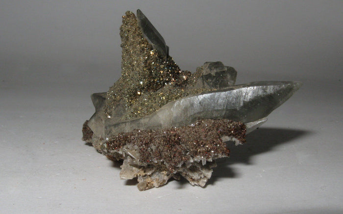 Dogtooth Calcite w/ Hematite | Of Coins & Crystals