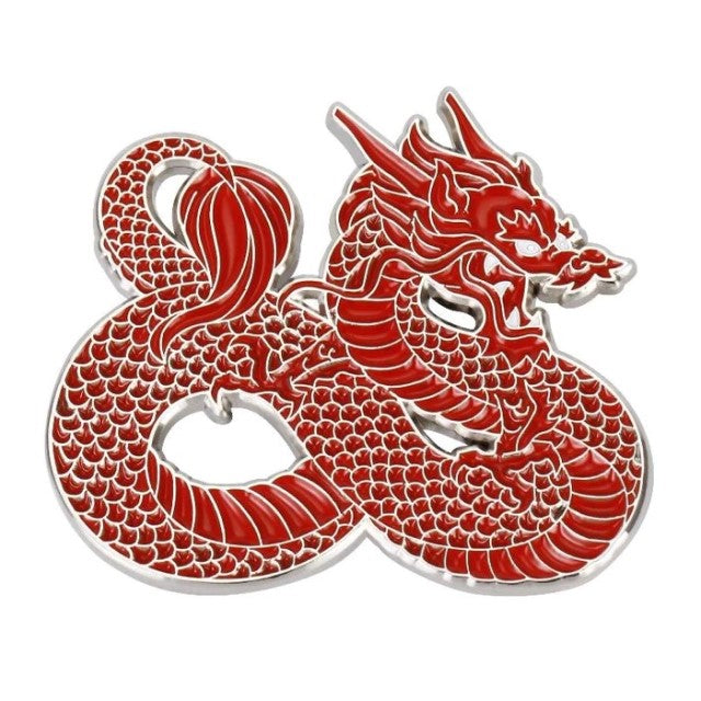 Red Dragon Enamel Pin