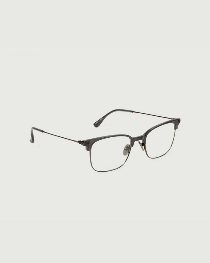 Ant::Drew Eyeglasses Square Black plant-based plastic front diagonal