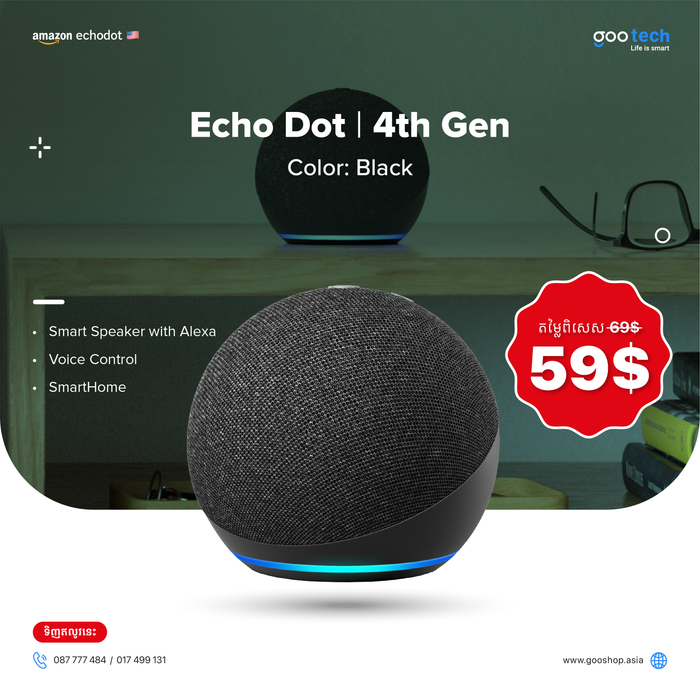 Echo Dot (4th Gen) Smart speaker with Alexa