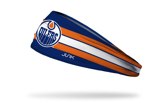 Edmonton Oilers: Stripe Big Bang Lite Headband - View 1