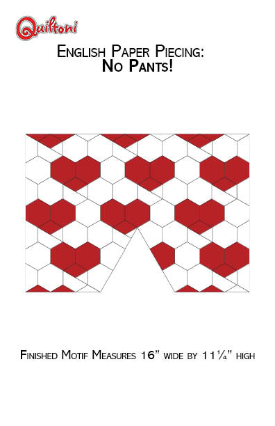 English Paper Piecing: No Pants Paper Pattern