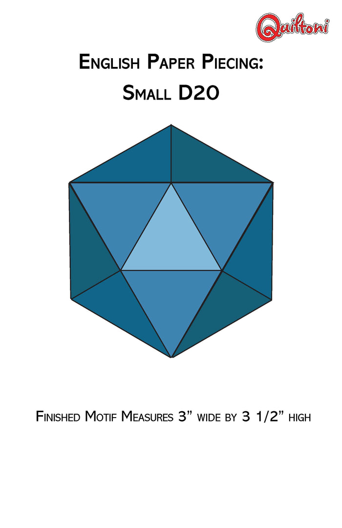 English Paper Piecing: Small D20 kit