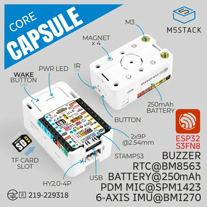 M5Stack Capsule Kit with M5StampS3 - m5stack-store