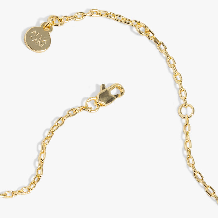 Evil Eye 'Positive Vibes' Mantra Necklace