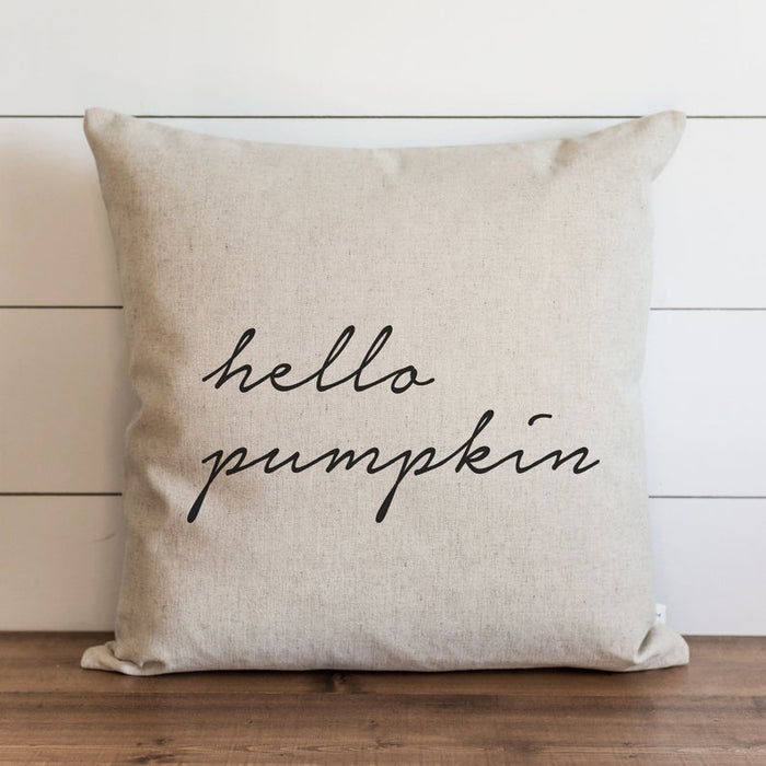Fall Pillow Cover Hello Pumpkin