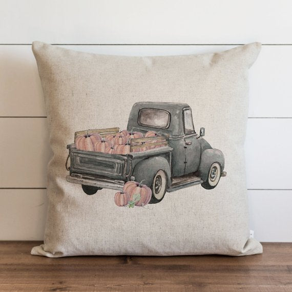 Fall Truck Pillow Cover 1