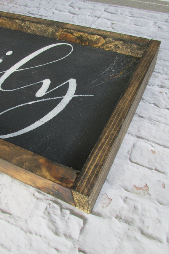 Family Modern Rustic Farmhouse Sign