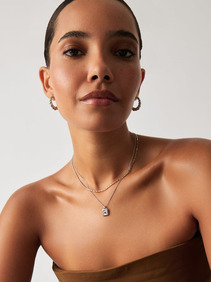 Star Ridge Birthstone Pendant Necklace - Amethyst/February Necklaces Missoma